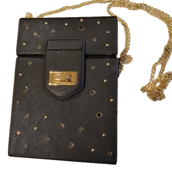 SNOB Essentials Black Box Crossbody Bag - Picture 4 of 13